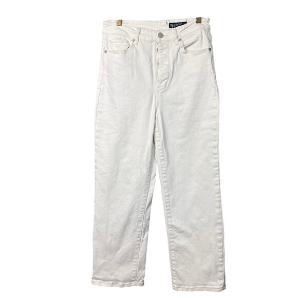 BLANKNYC The Baxter Ribcage Straight Leg Denim Jeans Chalk White Size 28 - Picture 3 of 10